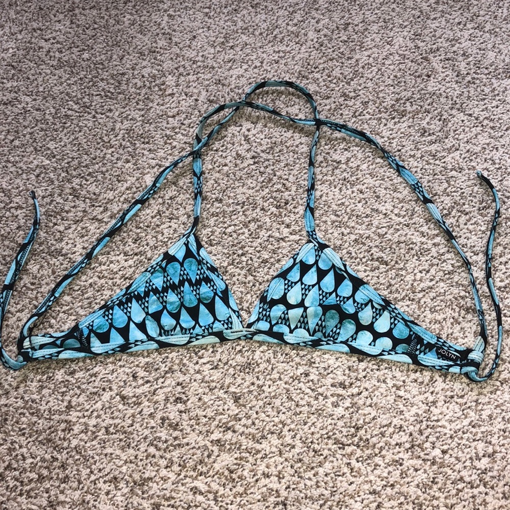 JOLYN Triangle style tie back swimsuit top.